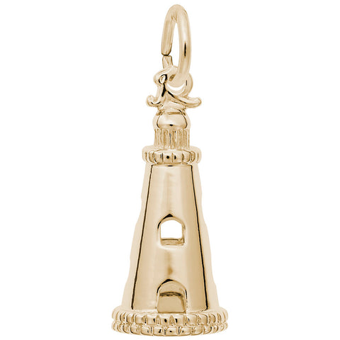 Lighthouse Charm In Yellow Gold