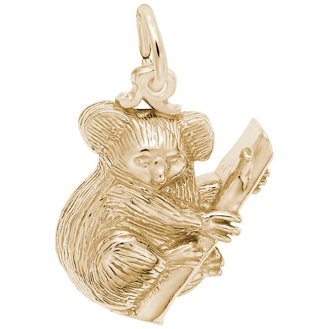 Koala Bear Charm In Yellow Gold