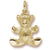 Teddy Bear charm in Yellow Gold Plated hide-image