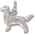 Retriever charm in 14K White Gold hide-image