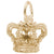 Crown Charm in Yellow Gold Plated