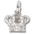 Crown charm in 14K White Gold hide-image