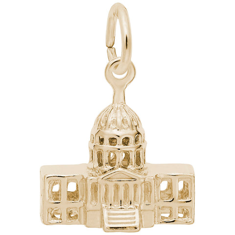 Capitol Bldg. Charm in Yellow Gold Plated