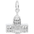 Capitol Bldg. Charm In 14K White Gold