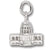 Capitol Bldg. charm in 14K White Gold hide-image