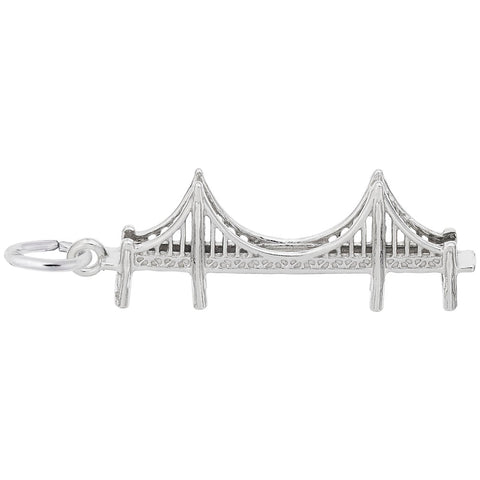 Golden Gate Bridge Charm In Sterling Silver