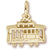 Cable Car charm in Yellow Gold Plated hide-image