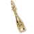 Wine Bottle Charm in 10k Yellow Gold hide-image