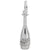 Wine Bottle Charm In Sterling Silver