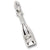 Wine Bottle charm in Sterling Silver hide-image
