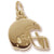 Football Helmet Charm in 10k Yellow Gold hide-image