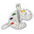 Artist Palette charm in 14K White Gold hide-image