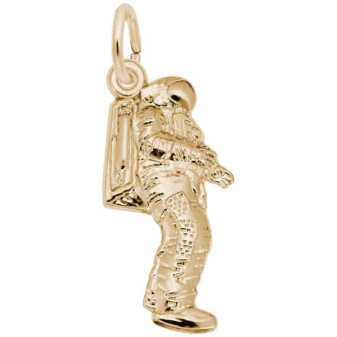 Astronaut Charm In Yellow Gold