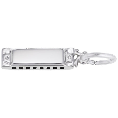 Hamonica Charm In 14K White Gold