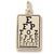 Eye Chart Charm in 10k Yellow Gold hide-image