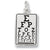 Eye Chart charm in Sterling Silver hide-image