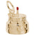 Happy Birthday Cake Charm In Yellow Gold