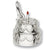 Happy Birthday Cake charm in 14K White Gold hide-image