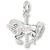 Carousel charm in 14K White Gold hide-image