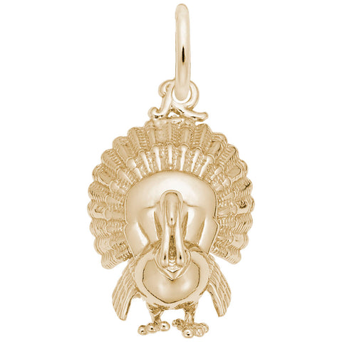 Turkey Charm In Yellow Gold