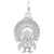 Turkey Charm In 14K White Gold