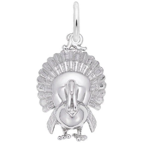 Turkey Charm In Sterling Silver