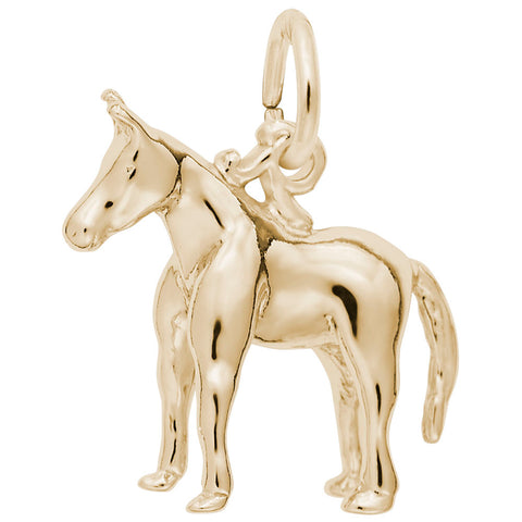 Mule Charm In Yellow Gold