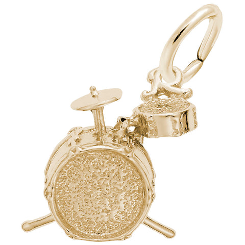 Drums Charm In Yellow Gold
