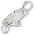 Wheel Barrow charm in Sterling Silver hide-image