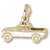 Pick Up Truck charm in Yellow Gold Plated hide-image