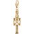 Nutcracker Charm in Yellow Gold Plated