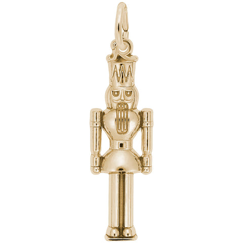 Nutcracker Charm In Yellow Gold