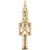 Nutcracker Charm In Yellow Gold