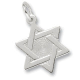 Star Of David charm in Sterling Silver hide-image