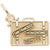 Suitcase Charm In Yellow Gold