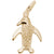 Penguin Charm In Yellow Gold