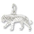 Tiger charm in 14K White Gold hide-image