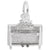 Spinet Charm In Sterling Silver