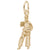 Martial Arts Charm In Yellow Gold