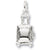 Suitcase charm in 14K White Gold hide-image