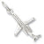 Airplane Regional charm in Sterling Silver hide-image