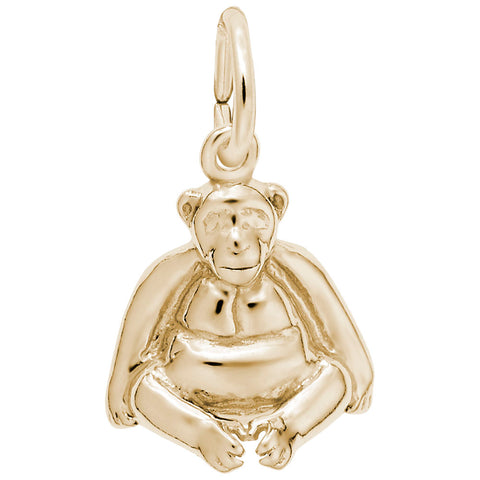 Monkey Charm in Yellow Gold Plated