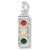 Traffic Light charm in 14K White Gold hide-image