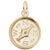Compass Charm In Yellow Gold