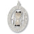 Hour Glass charm in 14K White Gold hide-image