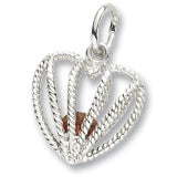 January Birthstone charm in 14K White Gold hide-image