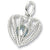 March Birthstone charm in 14K White Gold hide-image