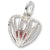 July Birthstone charm in 14K White Gold hide-image