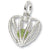 August Birthstone charm in 14K White Gold hide-image