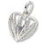 December Birthstone charm in Sterling Silver hide-image